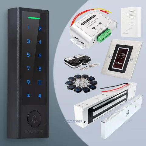 HOMSECUR IP66 APP WIFI RFID Access Control Set Waterproof 280KG Magnetic Lock