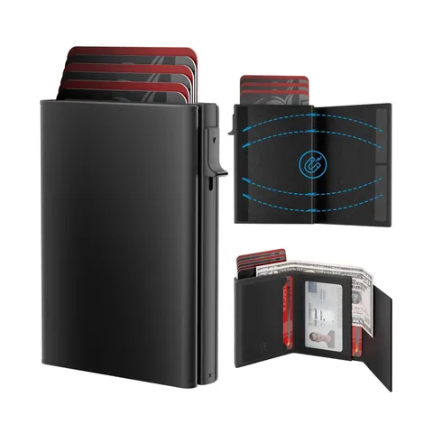 Mens Wallet Card Holder - Smart Wallet for Men, Pop Up Card Cas... USA FAST SHIP
