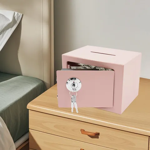 Small Safe Box with Drop Slot, Safe Box for Money, Cash Safe Box for Cabinets