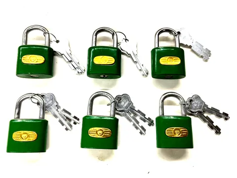 NOS! LOT OF (6) CHINA PADLOCKS w/ KEYS