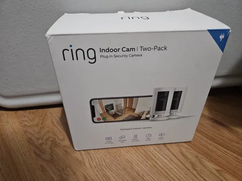 2 Ring Indoor Cam HD Security Cameras 1st Gen 5UM4E5 - White (2 pack)
