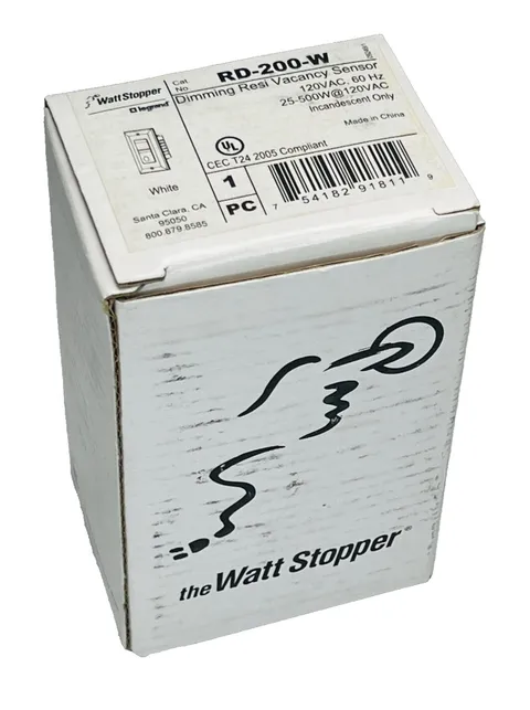WattStopper Legrand RH-200-W Dimming Resi Vacancy Sensor - White - NEW