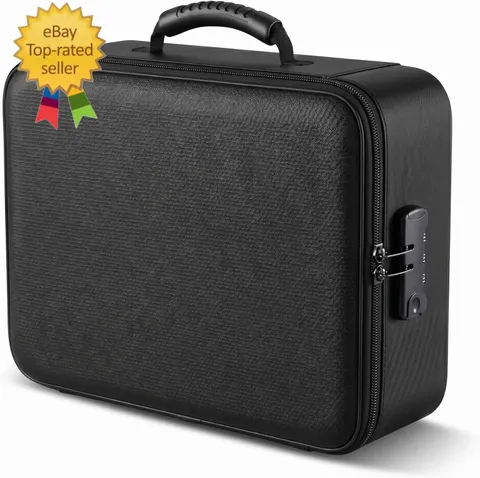 Fireproof Document Box (Soft-Shell) with Lock, 5200°F Fireproof & Water-Resistan