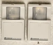 Lot of 2 X-10 MS10A Wall Mounted Motion Detector Sensor White USED Free Shipping