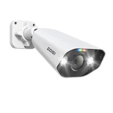ZOSI PoE 5MP Security Color Night Vision IP Camera Metal Outdoor CCTV System
