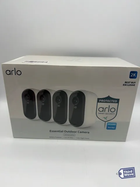 Arlo Essential 4-Camera Outdoor Wireless 2K Security Camera (2nd Generation)