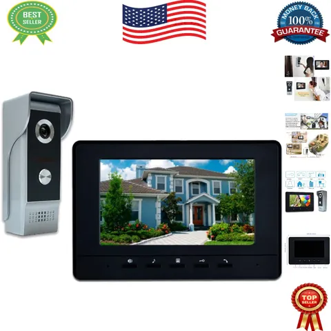 Weatherproof 7-Inch Video Intercom with Dual-Way Communication - Home Safety