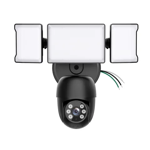 Floodlight Camera Outdoor，5500LM Motion Sensor Light with Camera，2K HD Home S...