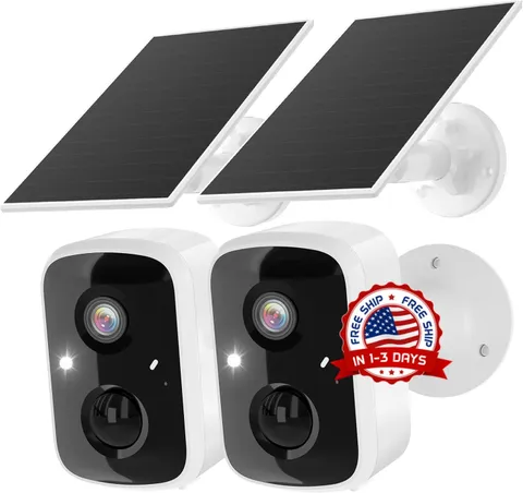 Camaras De Seguridad Para Exterior 1080P HD Wifi Inalambrica Con Vision Nocturna