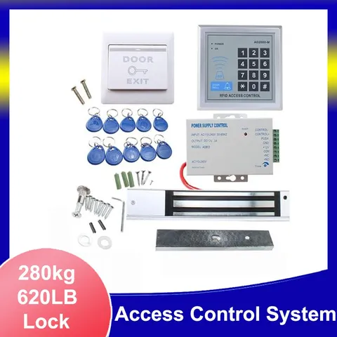 Door Access Control System Kit with RFID keypad, 280kg Electric Door Lock Set
