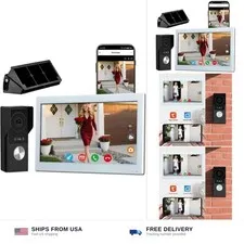 Smart Video doorbell intercom System videophone for Home with 10.1 inch Big T...