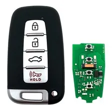Btozrf 4 Buttons Keyless Remote Car Key Fob Fit For Hyundai 2012-2013 Elantra