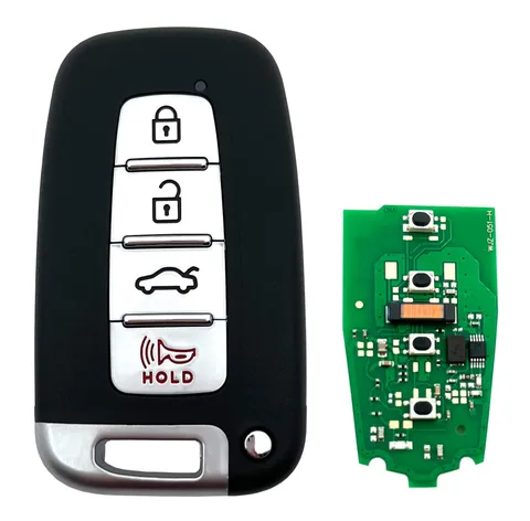 Btozrf 4 Buttons Keyless Remote Car Key Fob Fit For Hyundai 2012-2013 Elantra