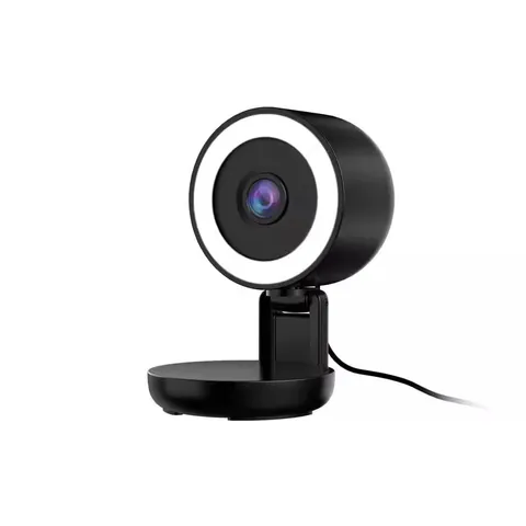 Smart 5Ghz Wi-Fi Foldable Indoor 2K Full HD Plug-In Security Camera with LED Lig