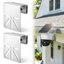 Saysurey 2 Pcs Standard Size Gutter Mount Stainless Steel Bracket No-Drill An...