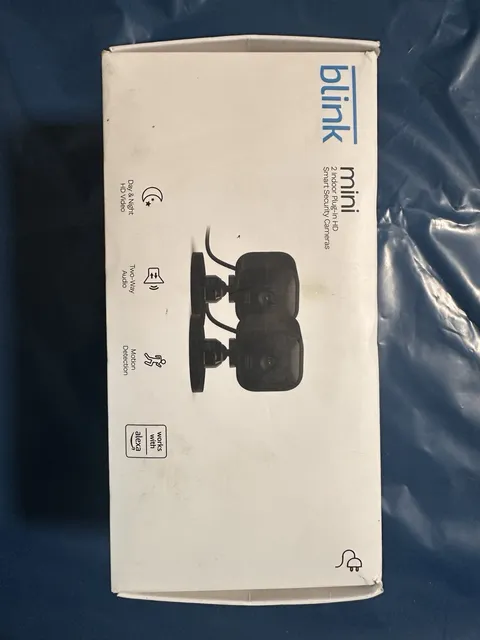 Blink Mini HD Indoor Wi-Fi IP Cameras 2-Pack Black, Alexa, Motion, 2-Way