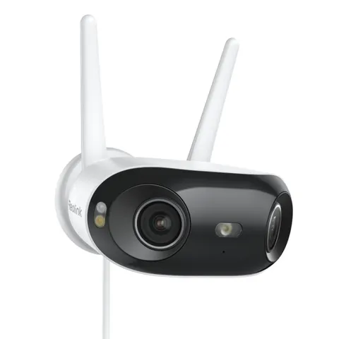 4K 8MP 180° Panoramic Outdoor Security Camera, Dual-Lens Elite WiFi