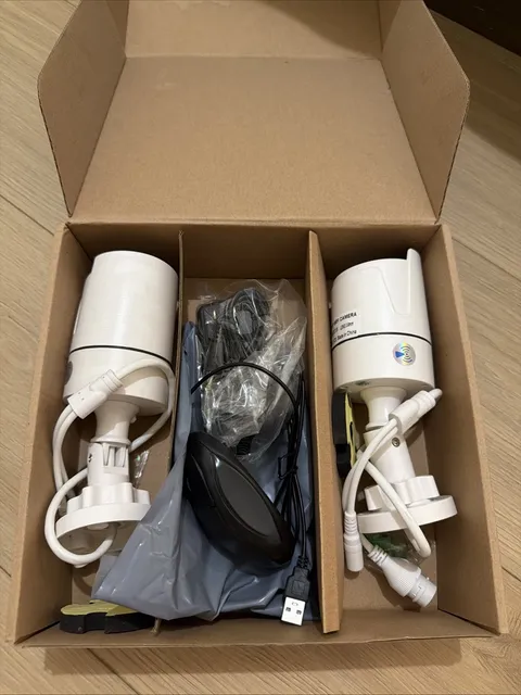2 Small WiFi HD Video Cameras White