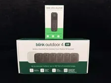 Blink Outdoor 4 Wireless XR Camera Security System & Blink Video Doorbell BUNDLE