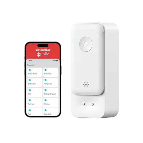 SwitchBot WiFi Water Sensor, Smart Water Leak Detector, 100dB Adjus... Fast Ship