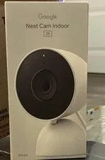 Google Nest Cam Indoor 2K Wired IP Camera HDR Wi-Fi Google Assistant White