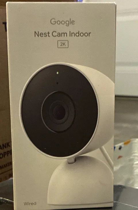 Google Nest Cam Indoor 2K Wired IP Camera HDR Wi-Fi Google Assistant White
