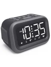 Super Loud Alarm Clock: 115dB Dual Alarms and 6 Alarm Sounds for Heavy Sleepe...