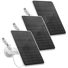Solar Panels for Eufy Security Cameras, 3 Pack