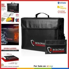 Fireproof Bag 17x12x5.8 Inches Large Water Resistant Document Safe Money Storage