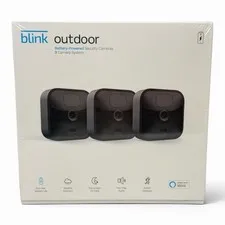 Blink Outdoor Battery-Powered Wireless Security Camera 3rd Gen 3-Pack,New/Sealed