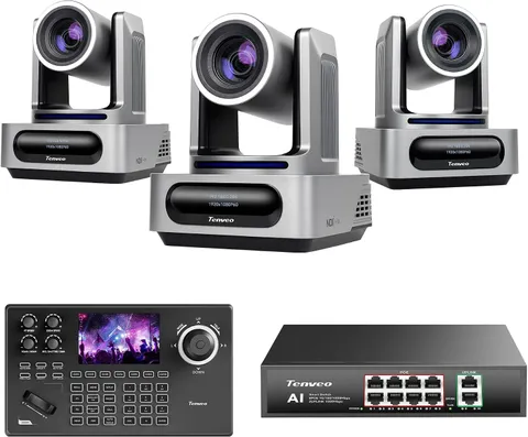 PTZ Camera Bundle - 30X AI Auto Tracking Sdi/Hdmi/Usb3.0/Lan(Poe) PTZ Camera(3Pc