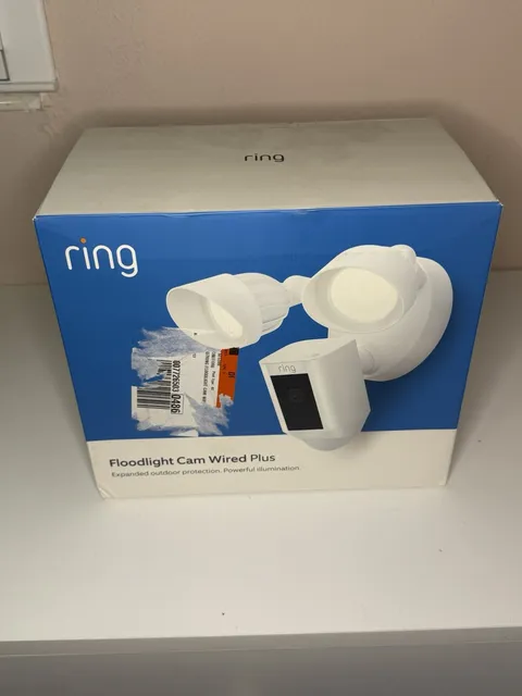 Ring Floodlight Cam Wired Plus **BRAND NEW** 1080p HD White