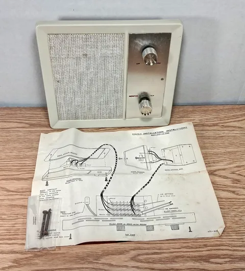 Vintage Rangaire Intercom Remote Station Model 1160 4" Speaker NOS Untested