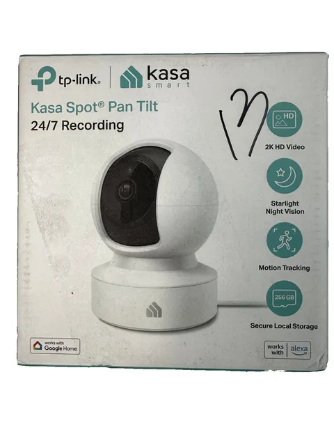 Tp-Link Kasa Spot Pan Tilt 2K HD WiFi Camera Starlight Night Vision KC410S Box