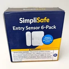 SimpliSafe ENS306 Entry Sensor - White, Pack of 6
