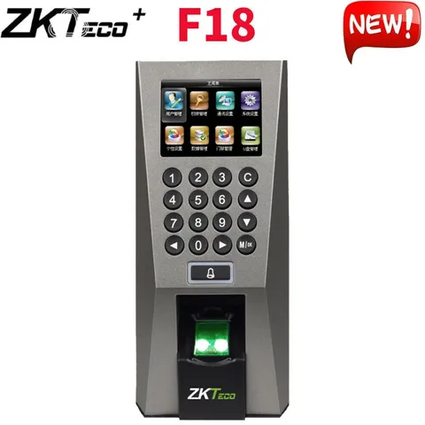 ZKTeco F18 TCP/IP Wifi ID/IC Fingerprint Time Attendance Door Access Control