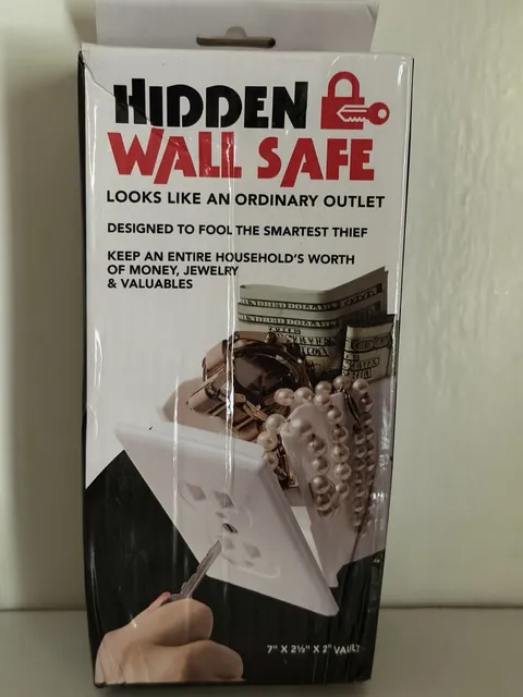 Hidden Wall Safe Security Electrical Outlet Keys Vault Secret Hide Valuables NEW