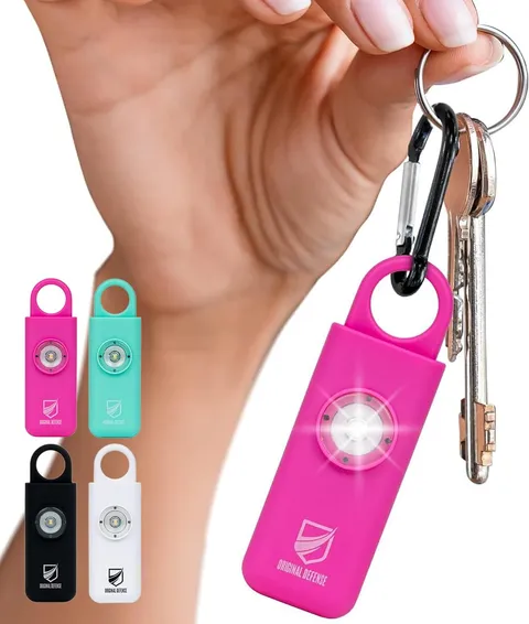 ® Siren Self-Defense Alarm - 130 Db Keychain Alarm with LED Strobe Light for Wom