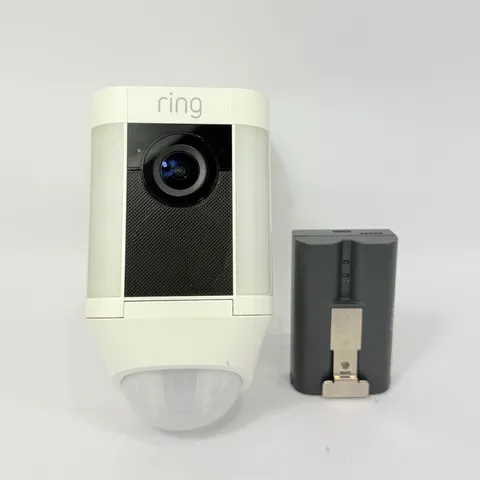 Ring Spotlight Cam Outdoor HD Security Camera with Battery Tested Works 5AT3S8
