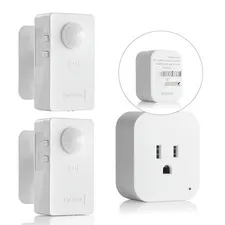 Wireless Motion Sensor Control Outlet Light Sensor 2 PIR Switch 10A/1100W