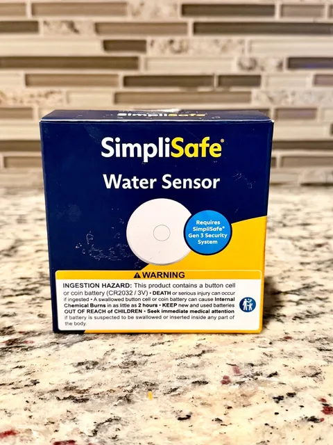 SimpliSafe WT3 Water Sensor Wireless Leak Detector Open Box