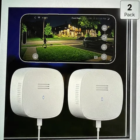 3K No Drill Window Camera, 2Pack Indoor Window Security Cameras with Color Night