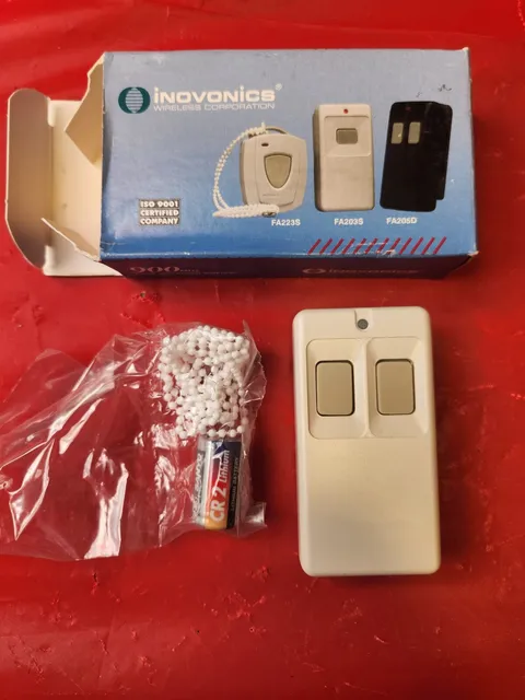 Inovonics FA203D Double-Button Pendant Transmitter