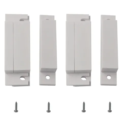 AUXBC 2 Sets Wired Door Window Sensor, NC Magnetic Reed Switch Surface Mount ...