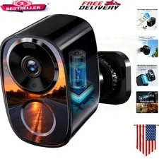 Enhanced 2K UHD Weatherproof Security Camera with Dual-Band WiFi - 2-Way Audio