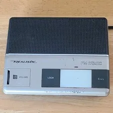 Vintage Realistic FM Wireless Intercom Model 43-224 Radio Shack Powers On