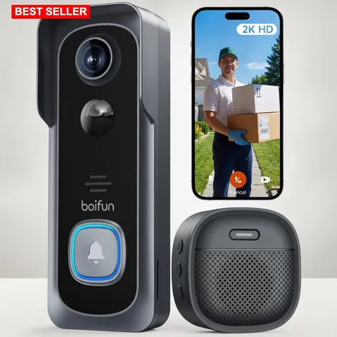 Video Doorbell Camera Wireless 2K HD Night Vision Waterproof App Connectivity