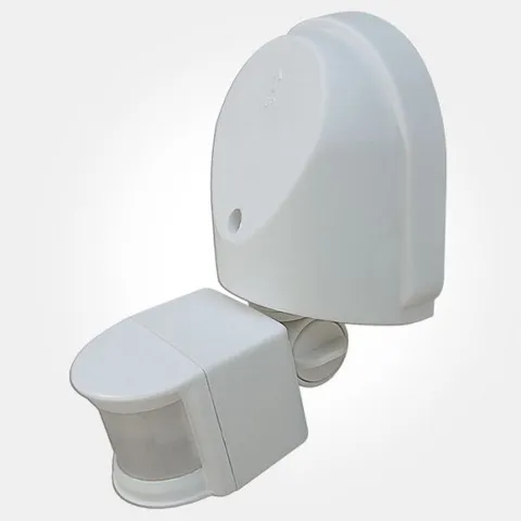 Exterior 180? Pir Adjustable Detector 12m Motion Sensor White Safety Lights