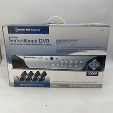 Bunker Hill Security 4-Channel 4-Camera Surveillance DVR Model 68332 Working