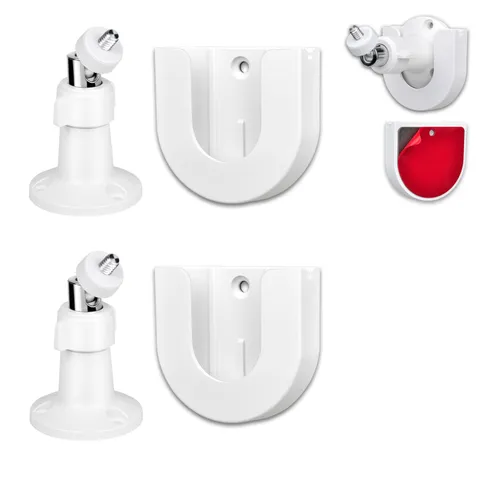 2pack Strong Adhesive Wall Mount +Adjustable Indoor/Outdoor Security Wall Mou...